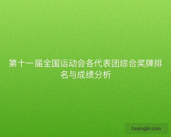 第十一届全国运动会各代表团综合奖牌排名与成绩分析 第十一届全国运动会各代表团综合奖牌排名与成绩分析