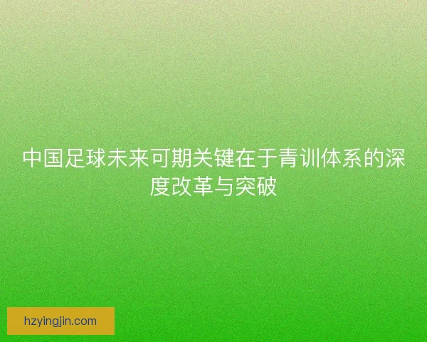 中国足球未来可期关键在于青训体系的深度改革与突破 中国足球未来可期关键在于青训体系的深度改革与突破